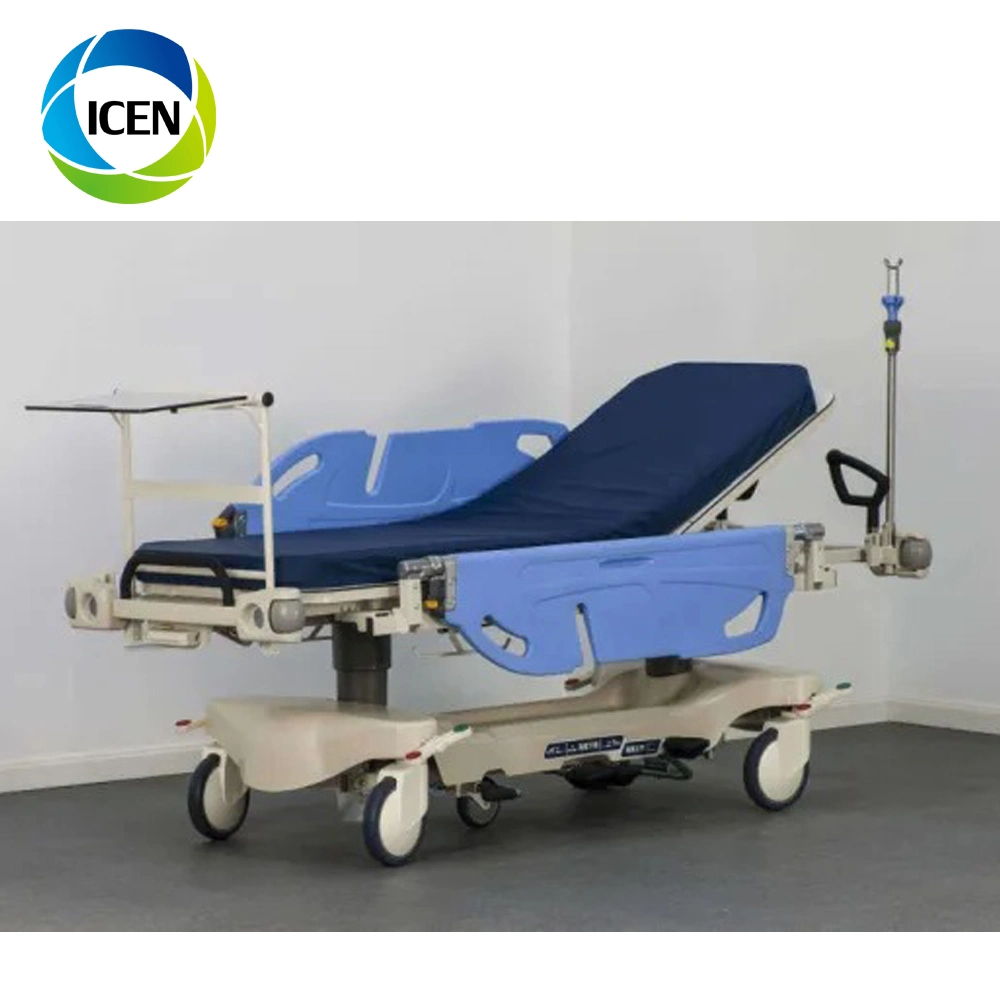 in-R800b Guangzhou Aluminum Alloy Manual Patient Transfer Vehicle Stretcher Cart