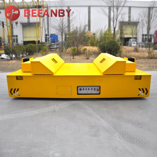 Motorized Industrial Steel Coil Material Handling Electric Rail Flat Transfer Cart Manufacturers